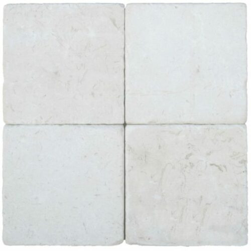 Freska Limestone Tile 6x6 Tumbled White Gray Indoor Floor Wall Backsplash Tub Shower Vanity QDIsurfaces 600x600