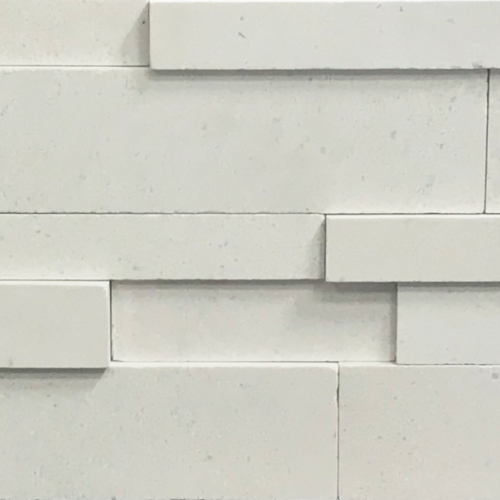 Freska Limestone Stack Stone Wall Cladding Panel Gray White Indoor Outdoor Wall Backsplash Tub Shower Vanity QDI