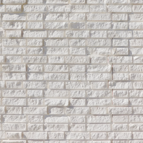 Freska Brick Pattern 6x20 Limestone Split-face Mosaic Tile