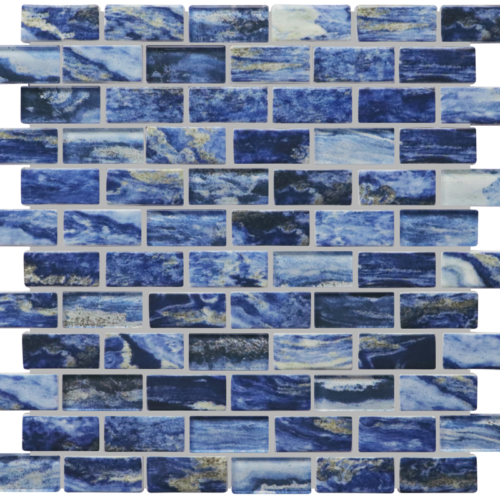 TROPICAL BALI 1x2 Glass Mosaic Tile QDI Surfaces 2