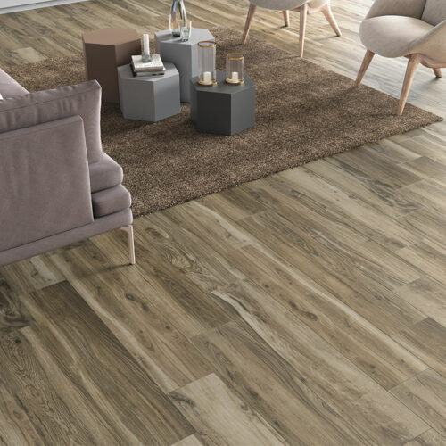 1 AMAZONIA Canela 8x36 porcelain floor wall tile QDI Surfaces product room scene 800x800 1