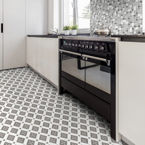 1 BOUQUET EIFFEL Single Piece Pattern 9.25x9.25 porcelain floor wall tile QDI Surfaces product room scene 800x800 1