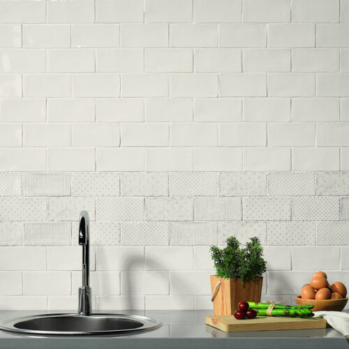 1 QUATER Deco Cotton 3x6 ceramic wall tile QDI Surfaces product room scene 800x800 1