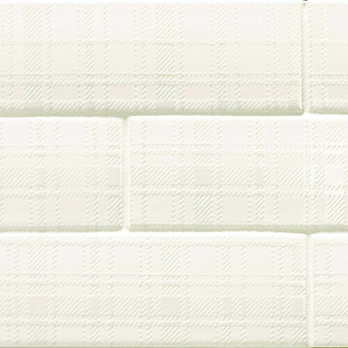 3 LONDON City White Matt Deco 3x8.7 ceramic wall tile QDI Surfaces product close up 800x800 1