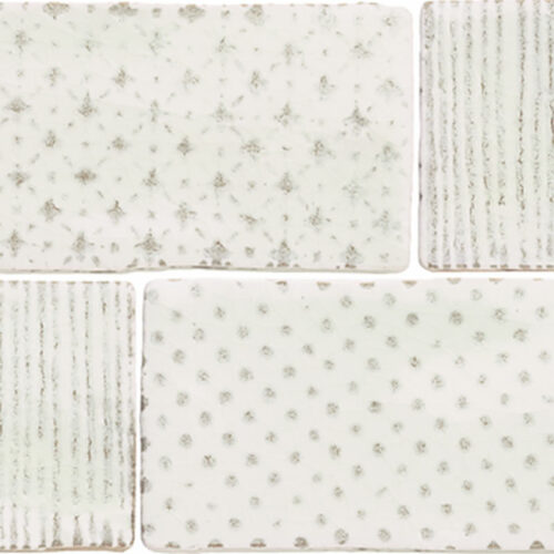 3 QUATER Deco Cotton 3x6 ceramic wall tile QDI Surfaces product close up 800x800 1