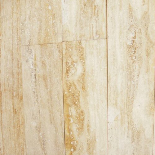 Ancient Castle Travertine Plank Floor Tile 6x32 Honed 3 Tan Brown Beige Cream Indoor Floor Wall Backsplash Countertop Tub QDI