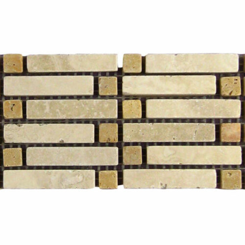 BRD Bellis Travertine Border Tile Tan Brown Beige Cream Indoor Wall Backsplash Tub Shower Vanity QDIsurfaces