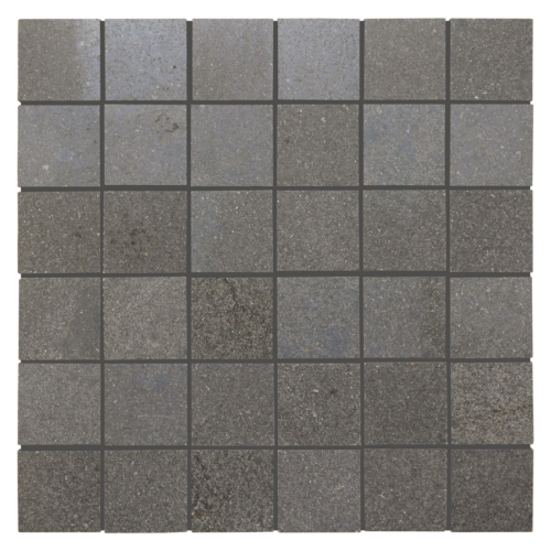 Black Basalt 2"x2" Basalt Polished Mosaic Tile