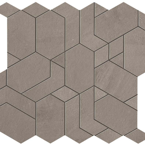 Boost Grey Shapes Porcelain Mosaic Tile