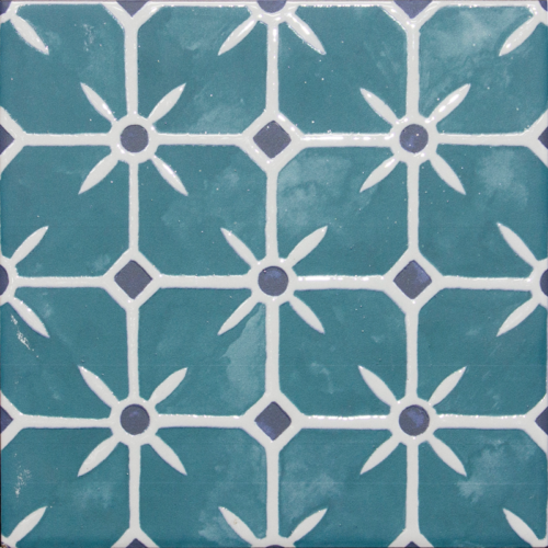 CALIOPE Turquoise 6x6 Waterline Pool Tile QDI Surfaces 1