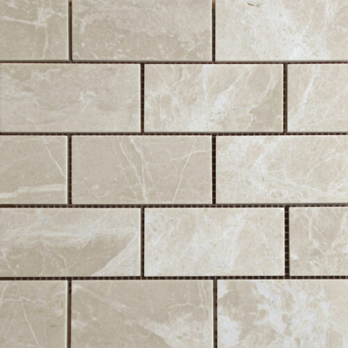 Crema Marfil Marble Mosaic Tile Beige Cream Gray Indoor Floor Wall Backsplash Tub Shower Vanity QDIsurfaces