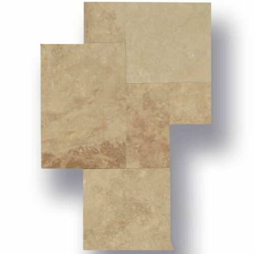 English Walnut Travertine Tile Versailles Pattern Filled Honed Tan Brown Beige Cream QDIsurfaces.jpg