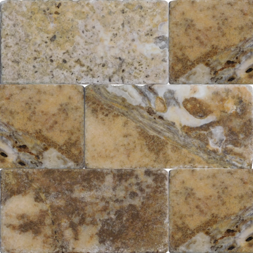 Fantastico 3x6 Tumbled Travertine Mosaic Tile