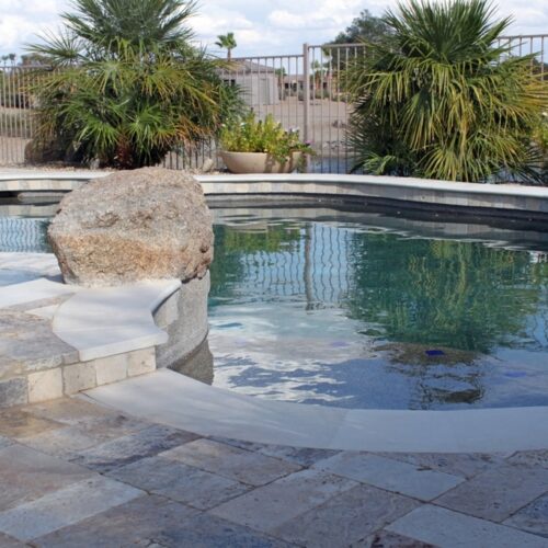 Fantastico Classic Travertine Paver Versailles Pattern Tumbled 3 Beige Cream Tan Brown White Gray Outdoor Floor Wall Pool Patio