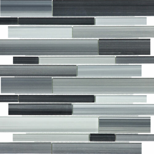 Fusion Carbon Random Strip Glass Mosaics