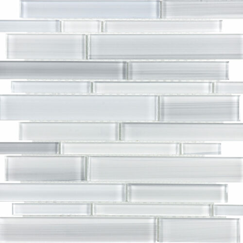 Fusion Ice Random Strip Glass Mosaics