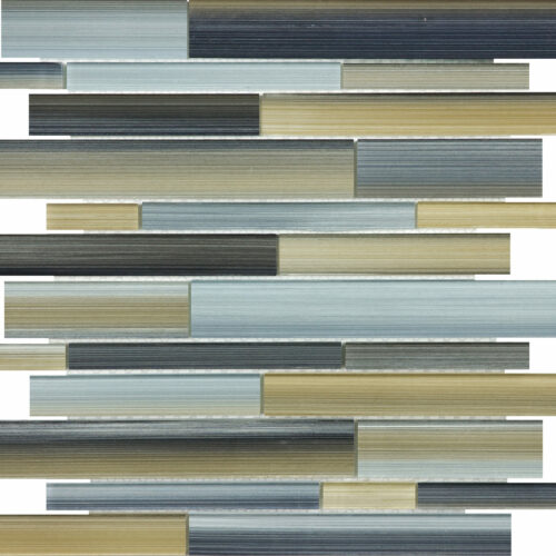 Fusion Oxide Random Strip Glass Mosaics