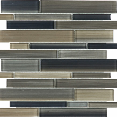 Fusion Rock Random Strip Glass Mosaics