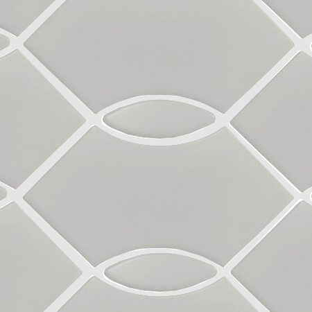 GREY MATTE WAVE Porcelain Mosaic Tile QDI Surfaces 1