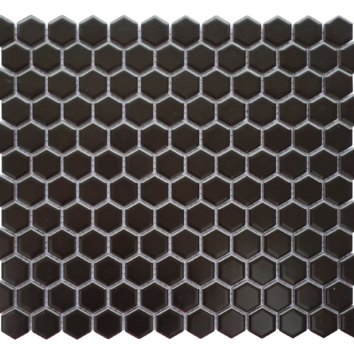 Hexagon Black Matte 1inch