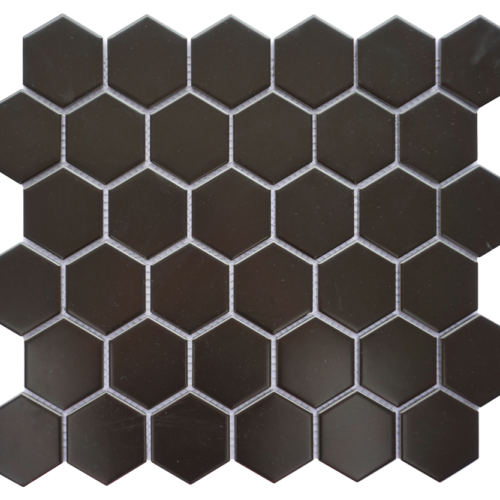 Hexagon Black Matte 2inch