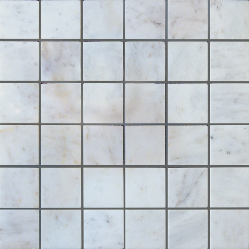 Lusso Carrara 2x2 Marble Polished Mosaic Tile