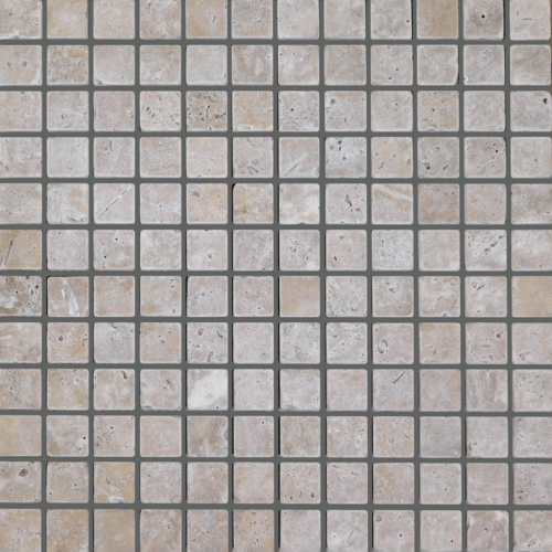 QDI Noce 1x1 Travertine Tumbled Mosaic Tile