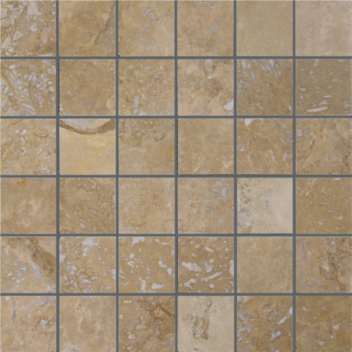 QDI Noce 2x2 Travertine Filled & Honed Mosaic Tile