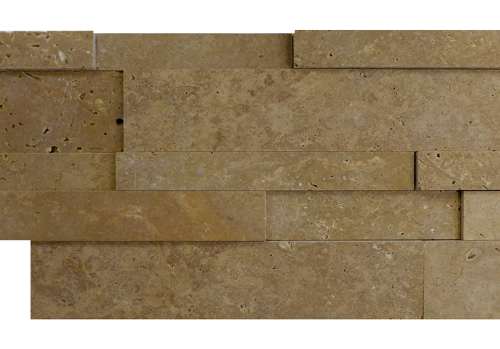 QDI Noce 3-Size Stack Stone Travertine Honed Mosaic Tile