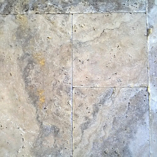 Philadelphia Travertine Mosaic Tile 4 Beige Cream Tan Brown Gray White Indoor Floor Wall Backsplash Countertop Tub Shower Vanity QDI