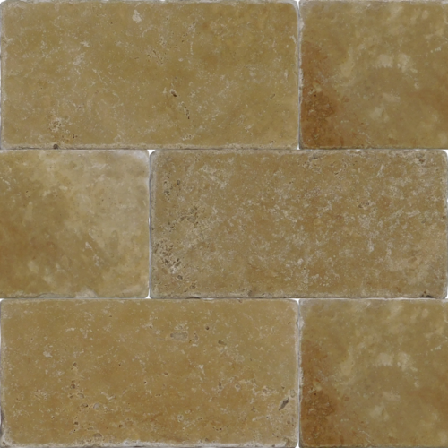 QDI Noce 3x6 Tumbled Travertine Mosaic Tile