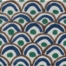 SOL TAPPETO 1 6x6 Porcelain Pool Waterline Wall Tile Greens Blues Reds Whites QDI Surfaces 4