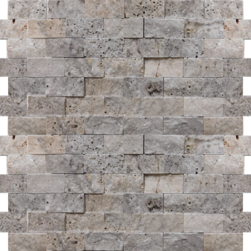 QDI Silver 1"x2" Travertine Split-face