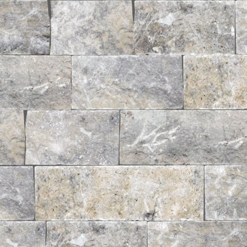 QDI Silver 6"x Random Travertine Split-face