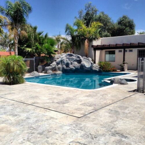 Silver Travertine Paver 16x24 Tumbled 16 Gray White Outdoor Floor Wall Pool Patio Backyard Tub Shower Vanity QDIsurfaces