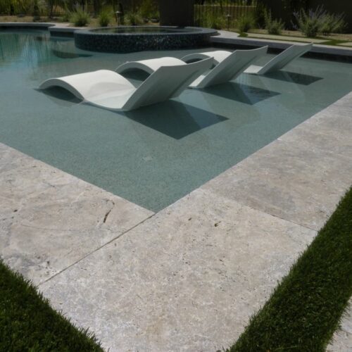 Silver Travertine Paver 16x24 Tumbled 7 Gray White Outdoor Floor Wall Pool Patio Backyard Tub Shower Vanity QDIsurfaces