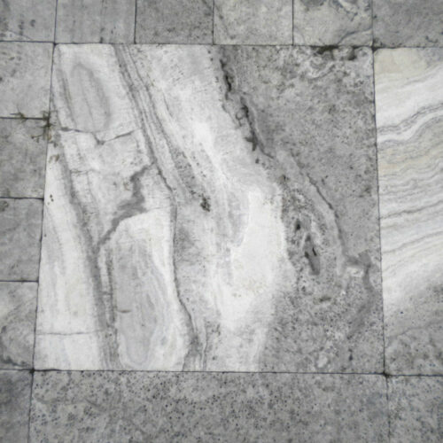 Silver Travertine Paver 24x24 Tumbled 2 Gray White Outdoor Floor Wall Pool Patio Backyard Tub Shower Vanity QDIsurfaces