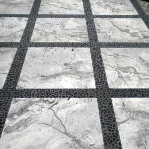 Silver Travertine Paver 24x24 Tumbled 3 Gray White Outdoor Floor Wall Pool Patio Backyard Tub Shower Vanity QDIsurfaces