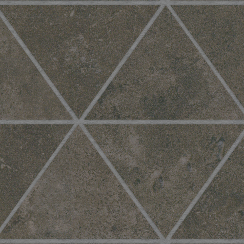 Conkreto Charcoal 12"x12" Rectified Porcelain 3" Triangle Mosaic Tile