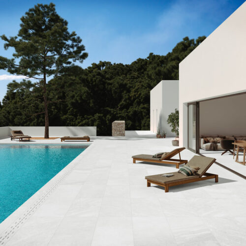 VALLEY White 24x36 porcelain paver QDI Surfaces product room scene 800x800 1