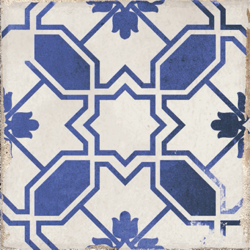 Village Caleta Blue 6x6 Waterline Porcelain Pool Tile