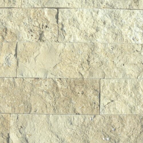 Walnut Travertine Split Face Tile 4 x Random Length 4 Tan Brown Beige Cream Gray White Indoor Outdoor Wall Backsplash Tub Shower Vanity