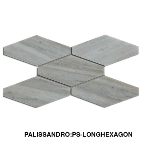 qdi surfaces palissandro natural stone marble long hexagon pattern polished mosaic floor wall tile kitchen backsplash tub shower.jpg